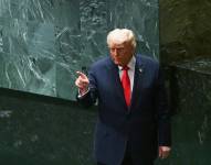 El presidente de Estados Unidos, Donald Trump, durante la Asamblea Generral de la ONU.