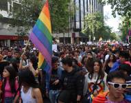 Marcha del Orgullo LGBTI, en Quito.