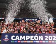 Jugadores de Estudiantes de La Plata quedó campeón del torneo Clausura en Argentina