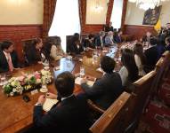 El equipo de Daniel Noboa se reunió con los ministros de Guillermo Lasso.