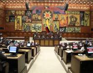 Imagen del Pleno del Parlamento, en Quito.