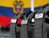 Imagen de archivo de chalecos de protección balística de la Policía Nacional.