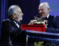 Francis Ford Coppola y Werner Herzog en la Bienal de Venecia.