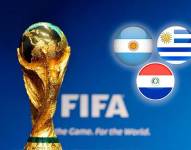 Imagen referencial con la Copa del Mundo