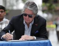 Guillermo Lasso realiza actividades en Guayaquil desde que regresó el domingo de EE.UU. tras una cirugía.