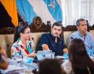 Alcalde de Guayaquil en sesión.