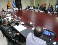 Las autoridades del Estado se reunieron en el ECU 911 de Samborondón.