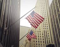 Banderas estadounidenses en Nueva York.