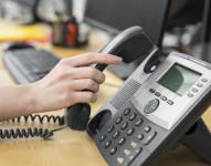 Imagen de un teléfono fijo.