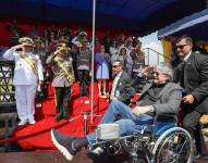 La mañana de este 26 de febrero del 2023, Lasso participó en una ceremonia militar.