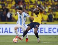 Nicolás Taglafico habló de la falta penal a Ángelo Preciado en el Ecuador vs. Argentina.