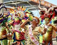 Comparsas y desfiles por el carnaval de Barranquilla, en Colombia.