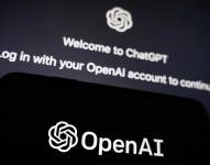 Fotografía de archivo, tomada el pasado 9 de marzo, en la que se registró el logo de la compañía OpenAI, desarrolladora del popular chatbot con inteligencia artificial ChatGPT.