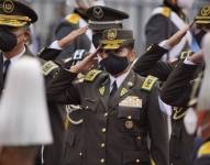 La general Tanya Varela, Comandante General de Policía de Ecuador, quien ha sido ratificada en su cargo por el nuevo mandatario. Foto: API