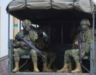Militares recorrieron el centro de Quito