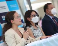 La ministra de Educación, María Brown, dio una rueda de prensa junto a otras autoridades del Gobierno.