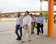 Adrián Castro, directo de la ANT, recorrió las instalaciones donde funcionará la revisión vehicular en Milagro, Guayas.