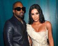 Kim Kardashian y Kanye West en 2021.