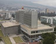 Los exteriores del edificio de la Asamblea Nacional en Quito.