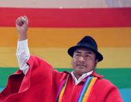 Leonidas Iza en una foto del 8 de junio de 2024.