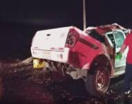 El siniestro se dio entre un furgón de carga y una camioneta.