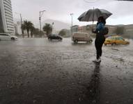 31 de octubre de 2024. IMAGEN REFERENCIAL. Una fuerte lluvia en las Naciones Unidas, Quito.