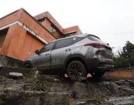 Deslave en el sector de La Comuna, La Gasca. Bomberos atienden situación