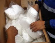 Cargamento de mascarillas