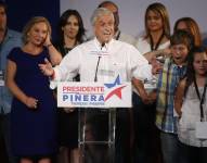 Sebastián Piñera en una intervención ante simpatizantes.