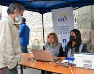 Una foto de cambio de domicilio electoral en 2022, en Cuenca.