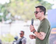 Daniel Noboa durante un evento oficial