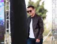 Presidente Daniel Noboa en un evento en Chimborazo.