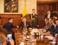 Este martes 17 de octubre se dio la primera reunión de transición entre el presidente saliente Guillermo Lasso y el electo Daniel Noboa Azin en el Palacio de Carondelet.