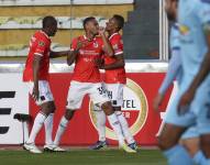 El panameño Ismael Díaz hizo el tanto del empate del 'trencito azul'.