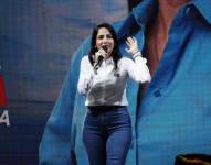 Foto de Luisa González, durante la campaña de las elecciones anticipadas de 2023.