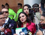 Verónica Abad en rueda de prensa desde la Asamblea Nacional este viernes 28 de febrero de 2025.