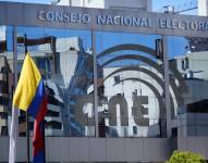 Exteriores del edificio del Consejo Nacional Electoral