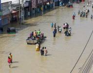 Inundaciones en Sri Lanka.
