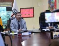 Presidente del Comité de Operaciones de Emergencia (COE Nacional) Juan Zapata. ECU-911