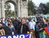 Cientos de quiteños marcharon en rechazo a las amnistías que otorgó la Asamblea a personas involucradas en las manifestaciones de octubre de 2019.