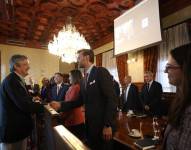 Guillermo Lasso recibió en Carondelet a congresistas de Estados Unidos.