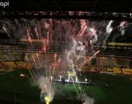 En el estadio Monumental Banco Pichincha se vivió la noche amarilla.