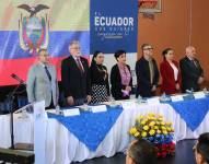Acto de inauguración del proceso de voto presencial en el exterior.