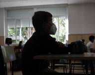 Niño en su primer día de clases. Foto: Europapress/Archivo