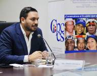 Andrés Fantoni en una sesión del Pleno del Cpccs.