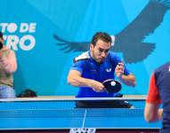 Alberto Miño, jugador de tenis de mesa, fue eliminado de los Juegos Panamericanos.