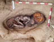 Fotografía cedida por la Zona Arqueológica Caral del yacimiento de la Huaca de los Ídolos, dentro del sitio arqueológico Áspero, una antigua ciudad pesquera perteneciente a la civilización Caral.