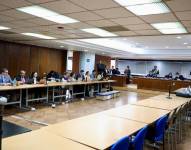 La audiencia en la Corte Nacional de Justicia.