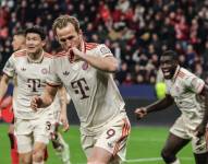 Harry Kane abrió el marcador en el duelo contra Bayer Leverkusen.