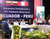 Los presidentes de Ecuador, Guillermo Lasso, y de Perú, Pedro Castillo, se reunieron en Loja.